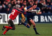 3 November 2000; Girvan Dempsey of Leinster in action against Killian Keane of Munster during the Guinness Interprovincial Championship match between Leinster and Munster at Donnybrook in Dublin. Photo by Brendan Moran/Sportsfile