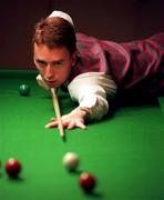 7 November 2000; Irish snooker Champion Ken Doherty pictured during a masterclass that Doherty hosted for four talented snooker players, under the age of 16, in the Aughrim Street Parish Centre, Dublin which was sponsored by the National Lottery. Photo by Brendan Moran/Sportsfile