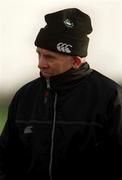 18 November 2000; Irish manager Brian O'Brien during the under 21 International Rugby Friendly match between Ireland and New Zealand Youths at Dr Hickey Park in Greystones, Wicklow. Photo by Brendan Moran/Sportsfile