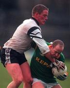 12 November 2000; Ollie Murphy of Meath is tackled by Mark Cosgrove of Sligo during the Allianz National Football League Division 1B match betweeen Meath and Sligo at Pairc Tailteann, Navan in Meath. Photo by Damien Eagers/Sportsfile