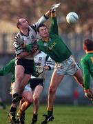12 November 2000; Paul Durkin of Sligo competes for possession with Nigel Crawford of Meath during the Allianz National Football League Division 1B match betweeen Meath and Sligo at Pairc Tailteann, Navan in Meath. Photo by Damien Eagers/Sportsfile