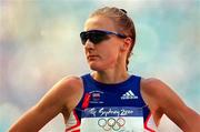 27 September 2000; Paula Radcliffe of Great Britain ahead of the women's 5000m heats during the Sydney Olympics at Sydney Olympic Park in Sydney, Australia. Photo by Brendan Moran/Sportsfile