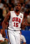 21 September 2000; Shareef Ardur Rahim of USA during the basketball match between USA and Lithuania in The Dome, Sydney Olympic Park, Homebush Bay, Sydney, Australia. Photo by Brendan Moran/Sportsfile