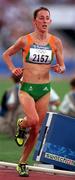 23 September 2000; Rosemary Ryan of  Ireland during the Women's 5000m at Stadium Australia, Sydney Olympic Park, Homebush Bay, Sydney, Australia. Photo by Brendan Moran/Sportsfile
