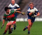 1 October 2000; Aoife Murphy of Waterford in action against Orla Casby of Mayo during the TG4 All-Ireland Senior Ladies Football Championship Final between Mayo and Waterford at Croke Park in Dublin. Photo by Ray Lohan/Sportsfile