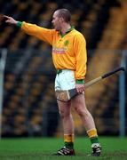 30 October 2000; Justin Cotterell of Toomevara during the AIB Munster Club Hurling Championship match between Patrickswell and Toomevara at Semple Stadium in Thurles, Tipperary. Photo by Ray McManus/Sportsfile