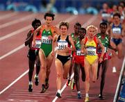 27 September 2000; Sonia O'Sullivan of Ireland competing in the women's 5000m heats during the Sydney Olympics at Sydney Olympic Park in Sydney, Australia. Photo by Brendan Moran/Sportsfile