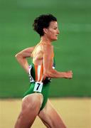 25 September 2000; Sonia O'Sullivan of Ireland competing in the women's 10,000m final during the Sydney Olympics at Sydney Olympic Park in Sydney, Australia. Photo by Brendan Moran/Sportsfile