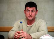 4 November 2000; Fergal McCusker during the Gaelic Players Association Annual General Meeting at the Gleneagle Hotel, Killarney in Kerry. Photo by Damien Eagers/Sportsfile