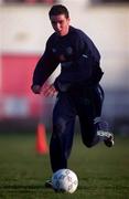 13 November 2000; Michael Reddy during Republic of Ireland Soccer training at Frank Cooke Park, Glasnevin in Dublin. Photo by David Maher/Sportsfile