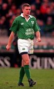 11 November 2000; Geordan Murphy of Ireland during the International Rugby friendly match between Ireland and Japan at Lansdowne Road in Dublin. Photo by Ray Lohan/Sportsfile