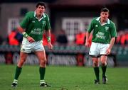 11 November 2000; Shane Horgan of Ireland during the International Rugby friendly match between Ireland and Japan at Lansdowne Road in Dublin. Photo by Ray Lohan/Sportsfile