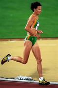 27 September 2000; Sonia O'Sullivan of Ireland competing in the women's 5000m heats during the Sydney Olympics at Sydney Olympic Park in Sydney, Australia. Photo by Brendan Moran/Sportsfile