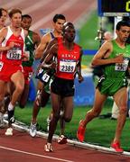 25 September 2000; Noah Ngeny of Kenya competing in the mens 1500m during the Sydney Olympics at Sydney Olympic Park in Sydney, Australia. Photo by Brendan Moran/Sportsfile