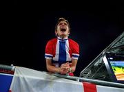 23 September 2000; A Norwegian supporter during the Sydney Olympics at Sydney Olympic Park in Sydney, Australia. Photo by Brendan Moran/Sportsfile