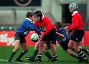 11 November 2000; Schoolkids playing in the Ford Tag Rugby Event at Lansdowne Road in Dublin. Photo by Damien Eagers/Sportsfile