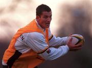 12 November 2000; Joost van der West huizen during the South African training session in Blackrock Rugby Club in Stradbrook Road, Dublin. Photo by Matt Browne/Sportsfile