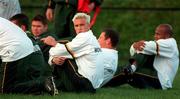 12 November 2000; Percy Montgomerie during the South African training session in Blackrock Rugby Club in Stradbrook Road, Dublin. Photo by Matt Browne/Sportsfile
