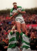 19 November 2000; Gary Longwell, Ireland takes the ball in the lineout with help from John Hayes and No1 Peter Clohessy. Ireland v South Africa, International friendly, Lansdowne Road, Dublin. Rugby. Picture credit; Matt Browne/SPORTSFILE
