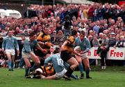 24 April 1996. Action during the AIB League Division 1 match between Garryowen and Young Munster at Dooradoyle in Limerick. Photo by David Maher/Sportsfile