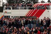 24 April 1996. The large crowd watches during the AIB League Division 1 match between Garryowen and Young Munster at Dooradoyle in Limerick. Photo by David Maher/Sportsfile