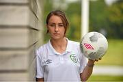 11 September 2015; Republic of Ireland's Karen Duggan following a press conference. Republic of Ireland's Women's Press Conference, FAI Headquarters, Abbotstown, Dublin. Picture credit: Cody Glenn / SPORTSFILE