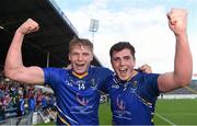 12 September 2015; Wicklow's Padraig Doyle, left, and Jim Doyle celebrate after the game. Bord Gais Energy GAA Hurling All-Ireland U21 B Championship Final, Meath v Wicklow, Semple Stadium, Thurles, Co. Tipperary. Picture credit: Brendan Moran / SPORTSFILE