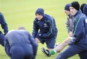 26 March 2009; Northern Ireland captain Aaron Hughes during squad training ahead of their 2010 FIFA World Cup Qualifier against Poland on Saturday. Northern Ireland squad training, Greenmount College, Antrim, Co. Antrim. Picture credit; Oliver McVeigh / SPORTSFILE