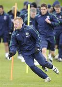 26 March 2009; Northern Ireland's Sammy Clingan during squad training ahead of their 2010 FIFA World Cup Qualifier against Poland on Saturday. Northern Ireland squad training, Greenmount College, Antrim, Co. Antrim. Picture credit; Oliver McVeigh / SPORTSFILE