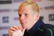 26 March 2009; Northern Ireland's Ryan McGivern during a Press Conference ahead of their 2010 FIFA World Cup Qualifier against Poland on Saturday. Hilton Hotel, Templepatrick, Co. Antrim. Picture credit: Oliver McVeigh / SPORTSFILE *** Local Caption ***