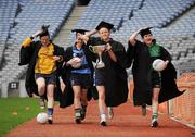 26 March 2009;  Representatives from the universities competing in this weekend's O'Connor Cup and Colleges Finals at UUJ from left, Bronagh Sheridan, DCU, Leona Behan, UCD, Neamh Woods, UUJ, and Gemma Begley, Queens Belfast. Croke Park, Dublin. Picture credit: Brian Lawless / SPORTSFILE