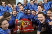27 March 2009; The Convent of Mercy players celebrate with the cup. Pat the Baker Post Primary Schools Senior A Final, Loretto, Fermoy v Convent of Mercy, Roscommon, St Rynaghs, Banagher, Co. Offaly. Picture credit: Brian Lawless / SPORTSFILE