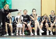 28 March 2009; Scruffy St. Paul’s substitutes watch the final moments of the game. Basketball Ireland’s Women’s Division One Final, Sligo All Stars v Scruffy St. Paul’s, Aura Complex, Letterkenny, Co. Donegal. Picture credit: Brendan Moran / SPORTSFILE