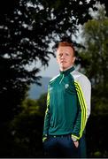 14 September 2015; Kerry's Johnny Buckley during a press evening ahead of their GAA Football All-Ireland Senior Championship Final with Dublin. Kerry Senior Football Team Press Conference, Brehon Hotel, Killarney, Co. Kerry. Picture credit: Diarmuid Greene / SPORTSFILE