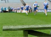 13 September 2015; Waterford players run out to the bench for the official team photograph. All Ireland Intermediate Camogie Championship Final, Kildare v Waterford. Croke Park, Dublin. Picture credit: David Maher / SPORTSFILE