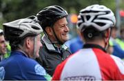 13 September 2015; The Irish Sports Council, in conjunction with Cycling Ireland teamed up with the Department of Transport, Tourism and Sport, Dublin City Council and Healthy Ireland for the Great Dublin Bike Ride which seen over 3,000 participants of all abilities from novice to expert ride 60km or 100km routes. Pictured is Leo Varadkar TD, Minister for Health. The Great Dublin Bike Ride. Smithfield Square, Dublin. Picture credit: Seb Daly / SPORTSFILE