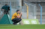 12 September 2015; Meath goalkeeper Charlie Bird reacts during the final moments of the game against Wicklow. Bord Gais Energy GAA Hurling All-Ireland U21 B Championship Final, Meath v Wicklow, Semple Stadium, Thurles, Co. Tipperary. Picture credit: Diarmuid Greene / SPORTSFILE
