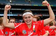 13 September 2015; Cork's Hannah Looney celebrates after the game. Liberty Insurance All Ireland Senior Camogie Championship Final, Cork v Galway. Croke Park, Dublin. Picture credit: Piaras Ó Mídheach / SPORTSFILE