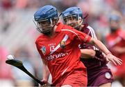 13 September 2015; Briege Corkery, Cork, in action against Finola Keeley, Galway. Liberty Insurance All Ireland Senior Camogie Championship Final, Cork v Galway. Croke Park, Dublin. Picture credit: David Maher / SPORTSFILE
