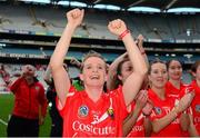 13 September 2015; Cork's Briege Corkery celebrates after the game. Liberty Insurance All Ireland Senior Camogie Championship Final, Cork v Galway. Croke Park, Dublin. Picture credit: Piaras Ó Mídheach / SPORTSFILE