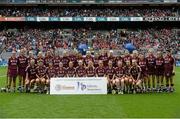13 September 2015; The Galway squad. Liberty Insurance All Ireland Senior Camogie Championship Final, Cork v Galway. Croke Park, Dublin. Picture credit: David Maher / SPORTSFILE