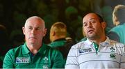 14 September 2015; Michael Kearney, Ireland team manager, and Rory Best during a press conference. Carton House, Maynooth, Co. Kildare. Picture credit: Piaras Ó Mídheach / SPORTSFILE