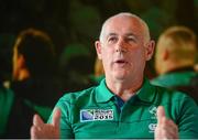 14 September 2015; Michael Kearney, Ireland team manager, during a press conference. Carton House, Maynooth, Co. Kildare. Picture credit: Piaras Ó Mídheach / SPORTSFILE