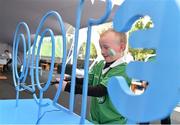 12 September 2015; Adam Shiel, from Ballybrown, Co. Limerick, tries his hand at the buzzer game in the Bord Gais Energy fanzone before the game. Bord Gais Energy GAA Hurling All-Ireland U21 Championship Final, Limerick v Wexford, Semple Stadium, Thurles, Co. Tipperary. Picture credit: Diarmuid Greene / SPORTSFILE