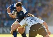 12 September 2015; Jack Conan, Leinster, is tackled by Kristian Dacey, Cardiff Blues. Guinness PRO12, Round 2, Leinster v Cardiff Blues. RDS, Ballsbridge, Dublin. Picture credit: Stephen McCarthy / SPORTSFILE