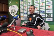 29 March 2009; Republic of Ireland's Shay Given during a press conference ahead of their 2010 FIFA World Cup Qualifier against Italy on Wednesday. Gannon Park, Malahide, Co. Dublin. Picture credit: David Maher / SPORTSFILE