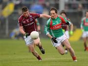 29 March 2009; Alan Dillon, Mayo, in action against Garreth Bradshaw, Galway. Allianz GAA NFL Division 1, Round 6, Galway v Mayo, Tuam Stadium, Tuam, Co.Galway. Photo by Sportsfile
