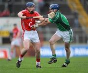 29 March 2009; Pat Horgan, Cork, in action against Mark O'Riordan, Limerick. Allianz GAA NHL Division 1, Round 5, Cork v Limerick, Pairc Ui Chaoimh, Cork. Picture credit: Ray McManus / SPORTSFILE