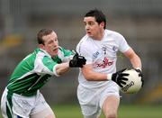 29 March 2009; Michael Conway, Kildare, in action against Shane Lyons, Fermanagh. Allianz GAA NFL Division 2, Round 6, Fermanagh v Kildare, Brewster Park, Enniskillen, Co. Fermanagh. Picture credit: Brendan Moran / SPORTSFILE