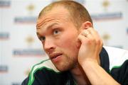 30 March 2009; Northern Ireland's Warren Feeney during a press conference ahead of their 2010 FIFA World Cup Qualifier match against Slovenia on Wednesday. Hilton Hotel, Templepatrick, Co. Antrim. Picture credit: Oliver McVeigh / SPORTSFILE